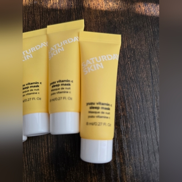 Saturday Skin, Yuzu Vitamin C Sleep Mask, 8ml, BUNDLE of 5, Travel Size - Picture 2 of 5